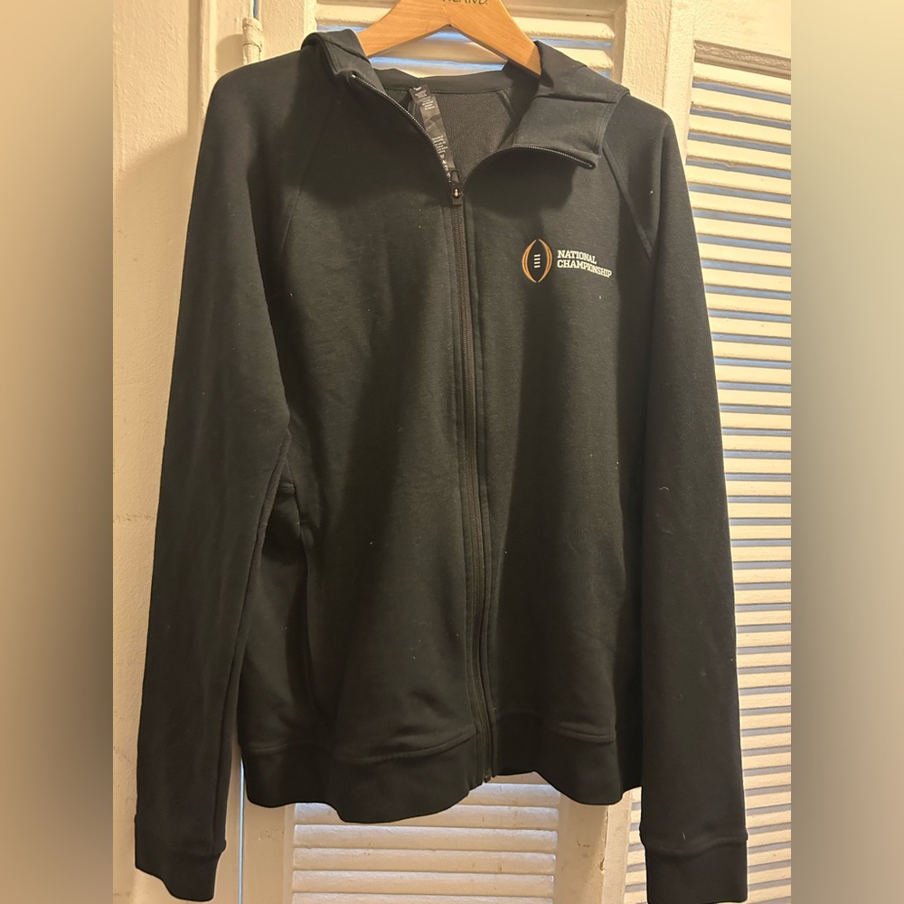 Lululemon Men’s Full Zip Black Jacket National Championship  Sz m